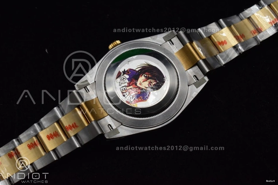 Edition Clean YG Steel 41 Dial on 904L Black 1:1 Bracelet Oyster SS DateJust Stick VR3235 126333 Best 0402